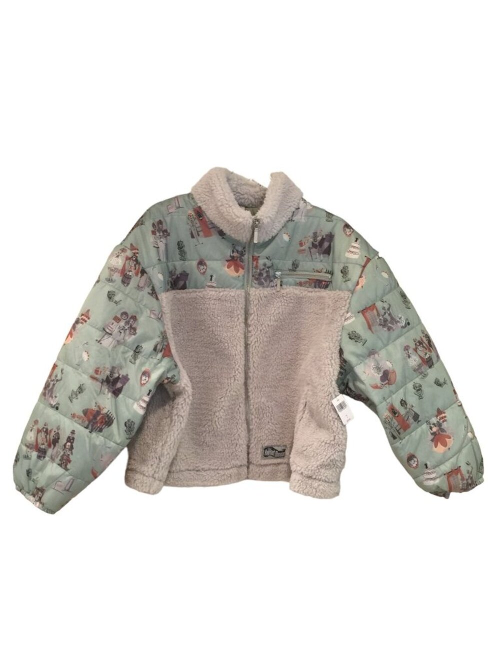 Disney Parks The Haunted Mansion Sherpa Ladies 1X Zip Front Coat Size